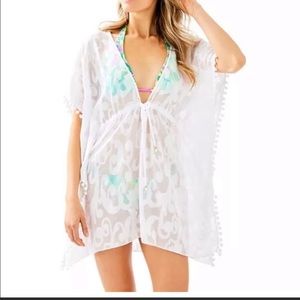 Lilly Pulitzer gardenia white cover up medium